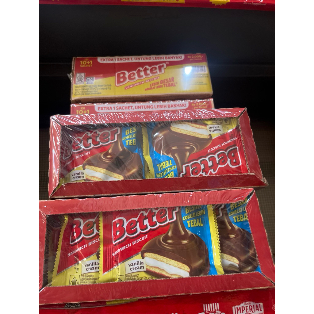 

Better Sandwich Renceng 10 Bungkus Bonus 1 Sachet