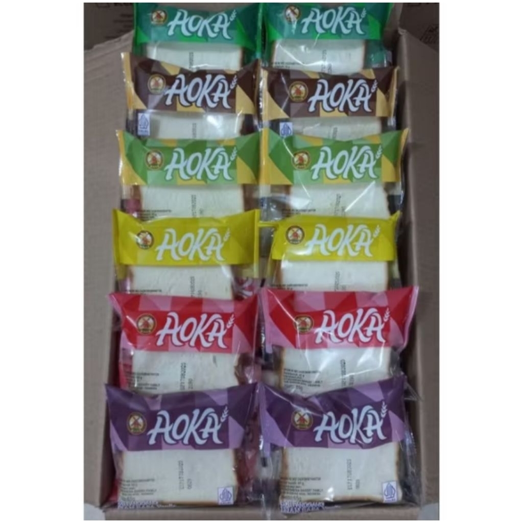 

[ PAKET 10 PCS ] Roti Aoka Panggang Enak Lembut 65g