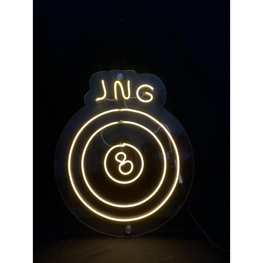 NEONFLEX NON MEDIA AKRILIK BENING | LED COSTUM Nama ( Ukuran Small )