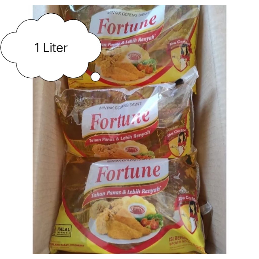 

Minyak Goreng Fortune Bantal 1 Liter/Promooo