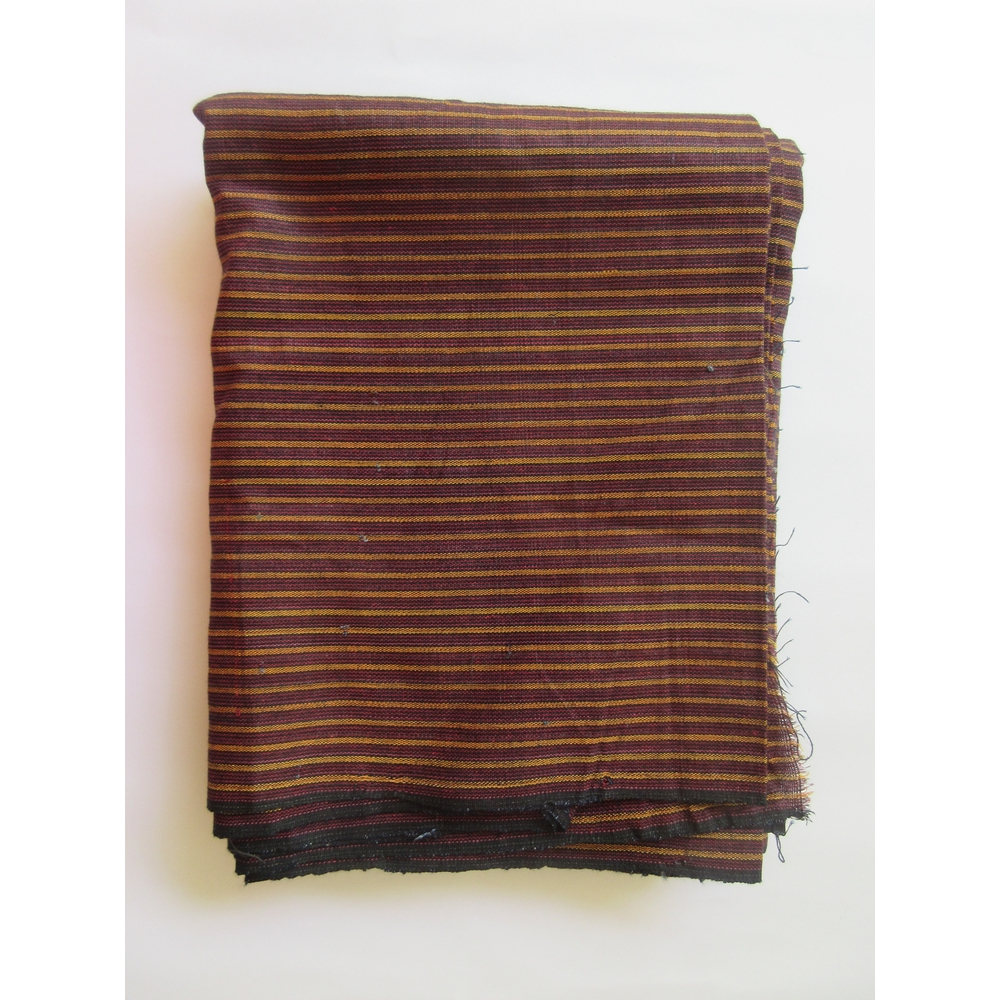 Kain Lurik Tradsisonal Ungu Emas tenun Asli