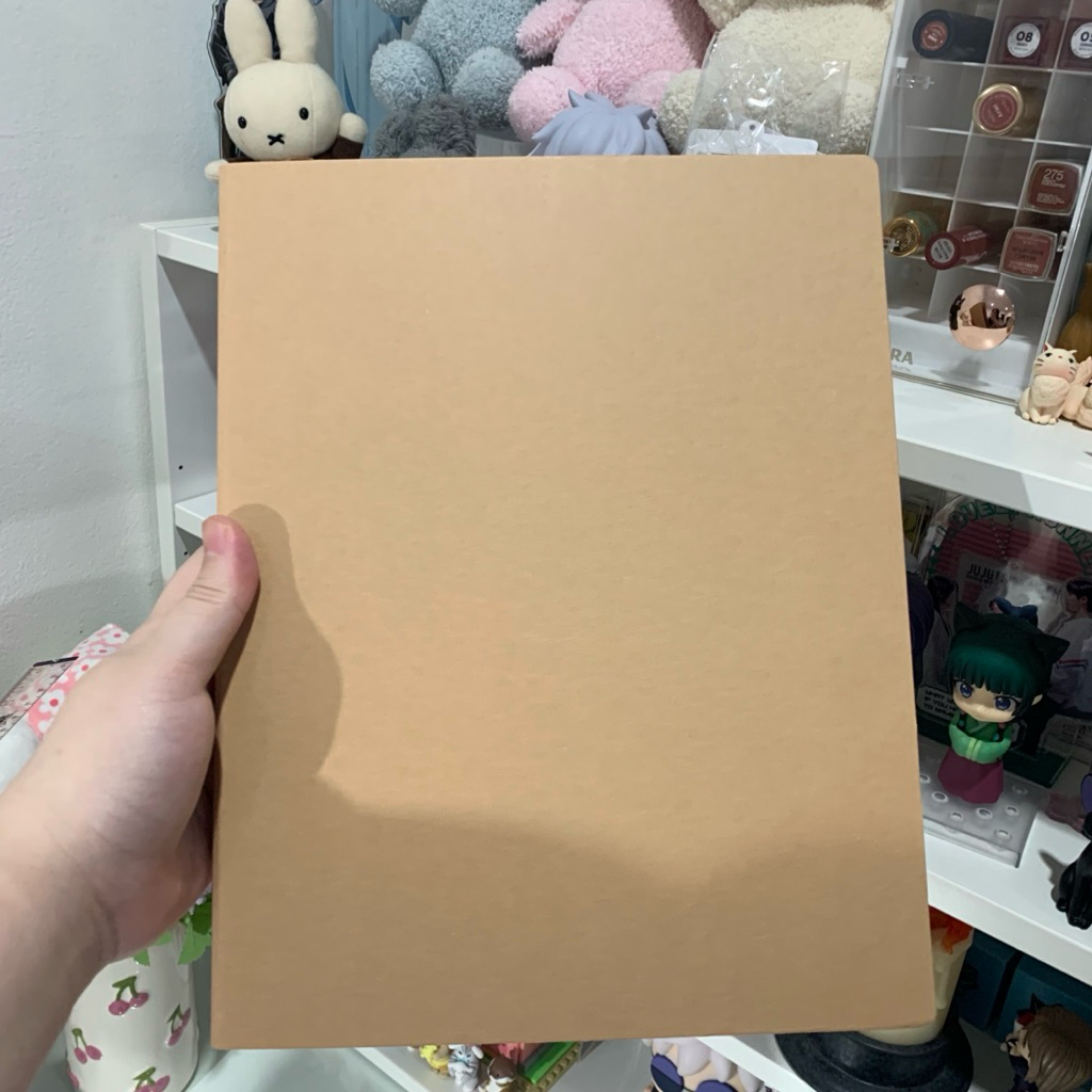 

(READY) Binder Ring Muji B5 Coklat Bahan Kertas Kraft