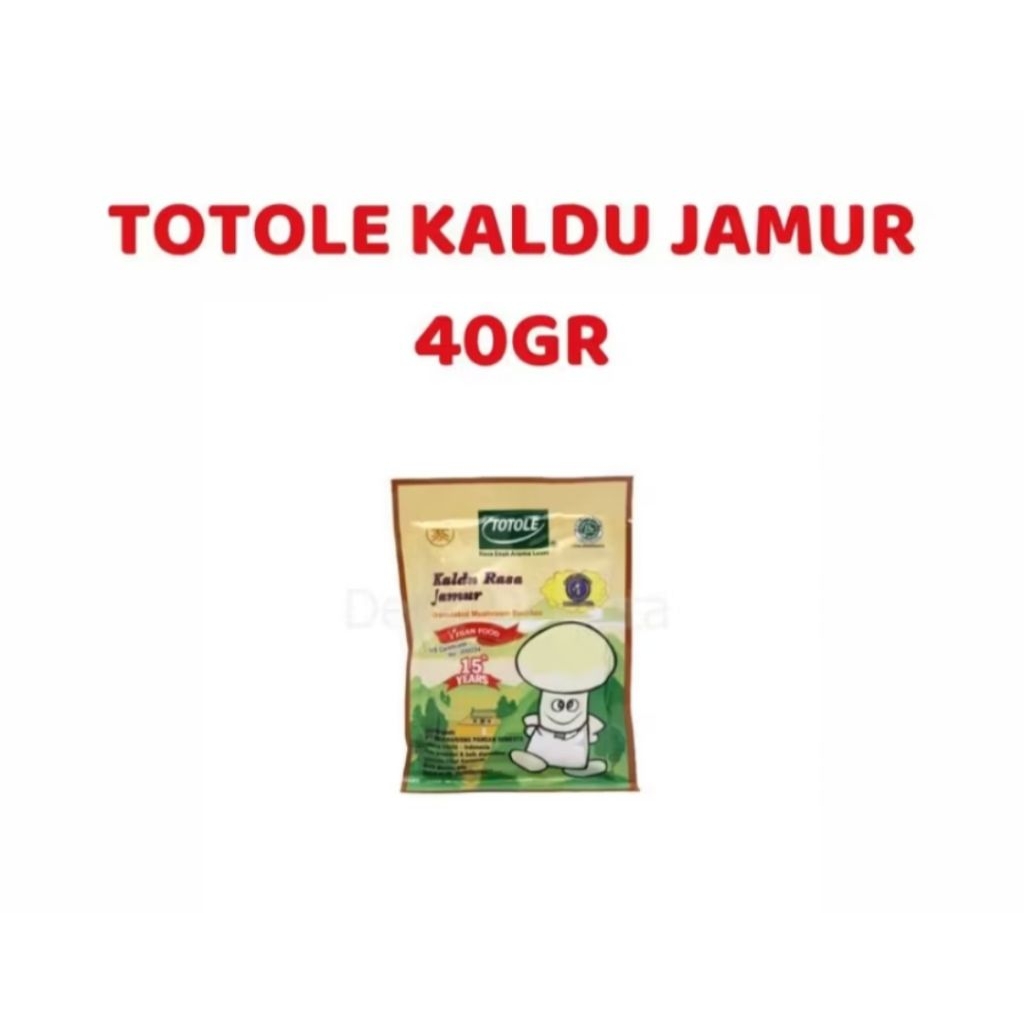 

Totole Kaldu Jamur 40gr / Kaldu Jamur / Penyedap Rasa / Bumbu Masak Praktis