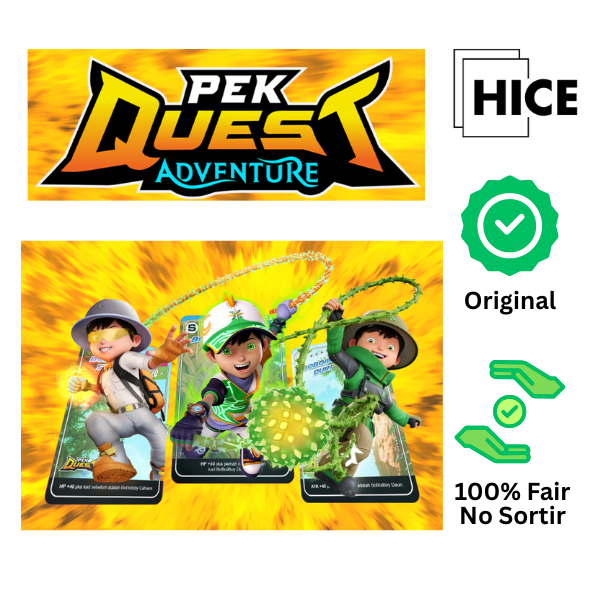 Boboiboy Monsta Galaxy Card TCG - Pek Quest Adventure