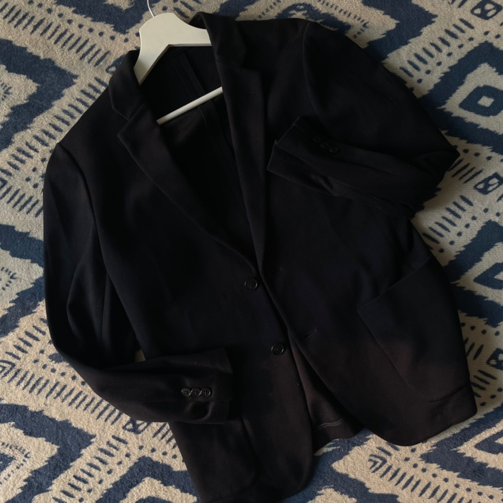 UNIQLO BLAZER BLACK JACKET COMFORT SIZE S
