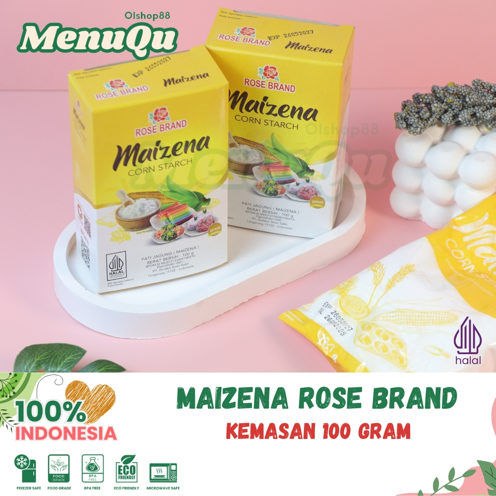 

Tepung Maizena 100 gram | Tepung Maizenaku | Tepung Rose brand | Maizenaku Rose Brand 100 gram