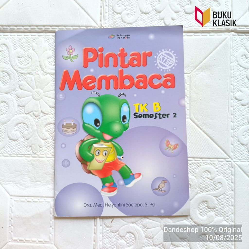 Pintar Membaca TK B Semester 2 - Buku Aktivitas Anak Erlangga For Kids