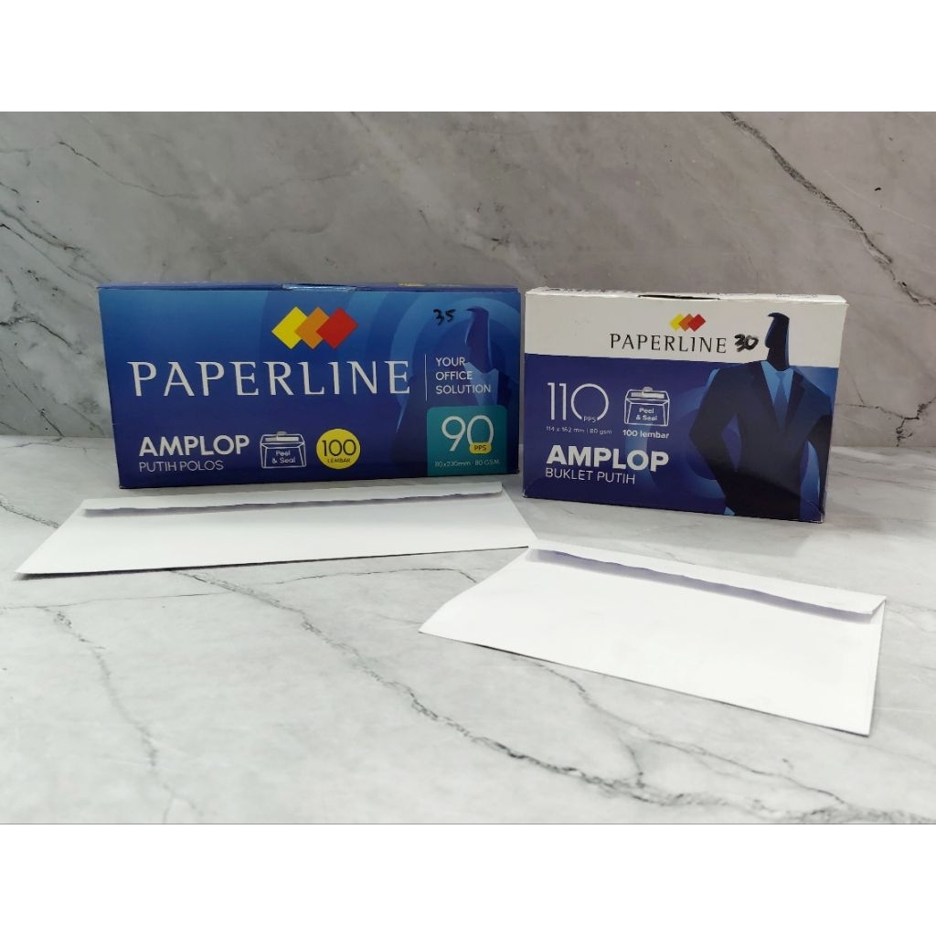 AMPLOP PUTIH PAPERLINE / AMPLOP SURAT / AMPLOP PENDEK / AMPLOP PANJANG - PAPERLINE