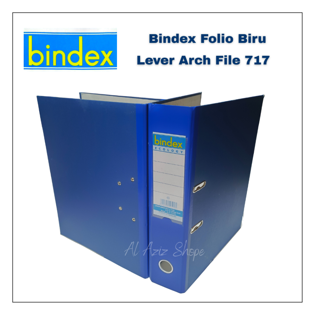 

Odner Bindex Folio 717 Hitam Biru [ 5 Pcs dan 10 Pcs ] Lever Arch File Black Blue