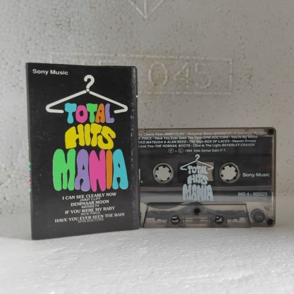 kaset pita pop kompilasi TOTAL HITS MANIA Jimmy cliff prince