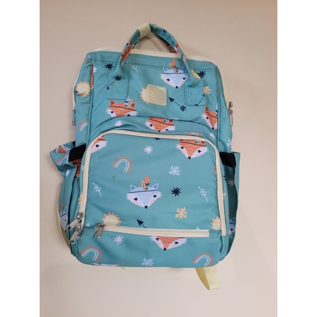 Tas Diaper Bag Papa Mama Kitsune Baru
