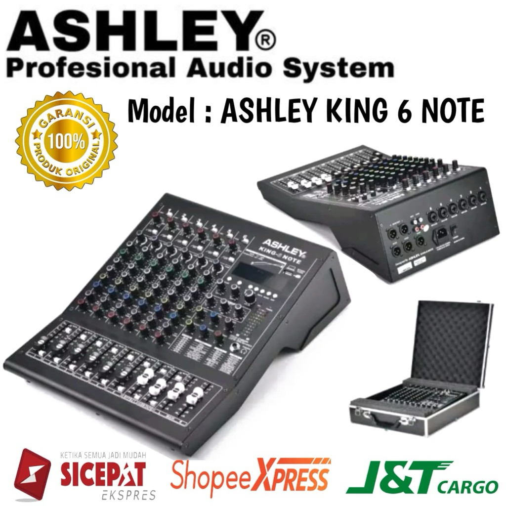 Mixer Ashley King 6 Note Original Mixer Ashley 6 Channel Garansi resmi