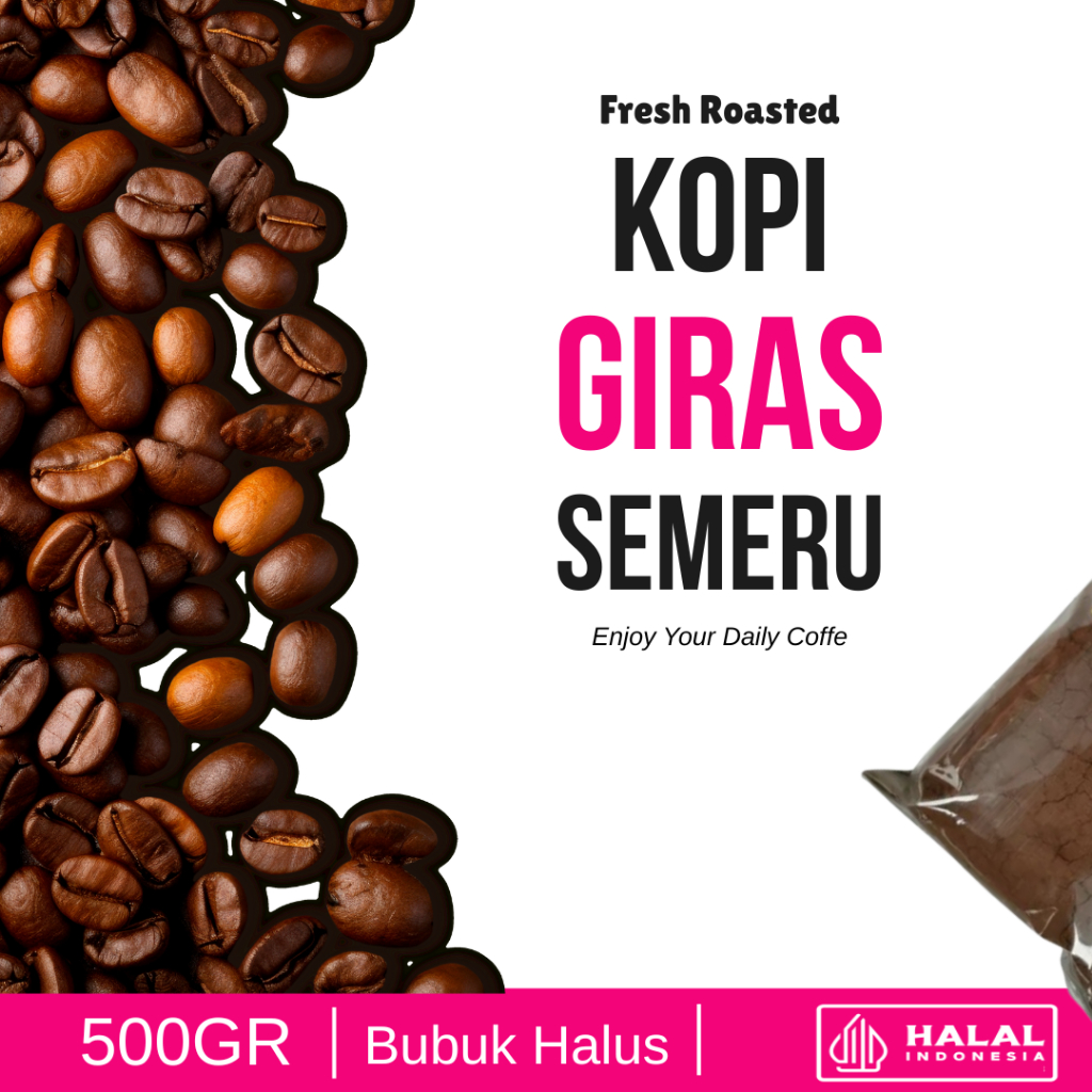 

Kopi Giras Original 500 gram | Kopi Bubuk Giras Premium By SAMA KOPI | Kopi Giras 1 kg Murni