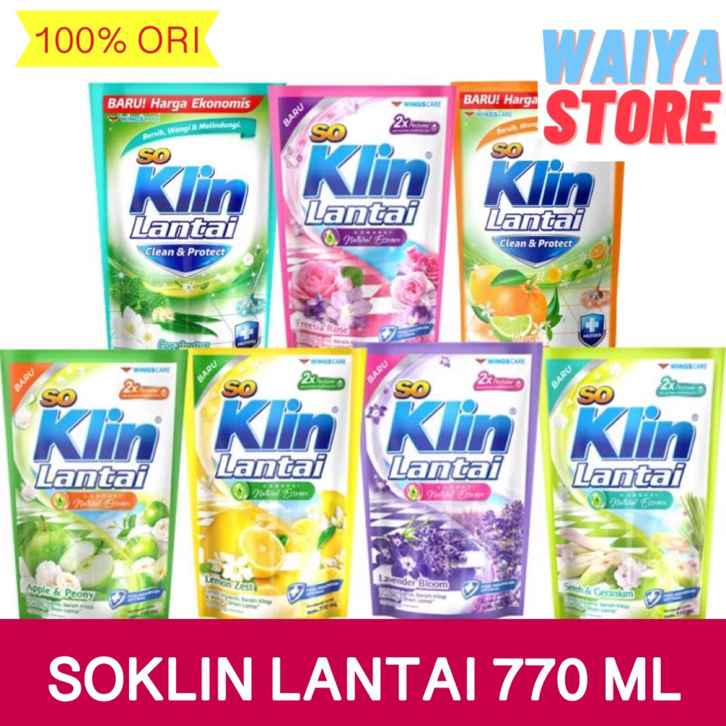 Soklin lantai 770 ML PEMBERSIH LANTAI 770 ML ALL VARIANT