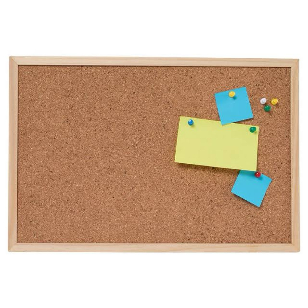 

20x30 CM CORKBOARD / MESSAGE BOARD / VISION BOARD / MADING KAMAR / PIN BOARD / DECORATIVE BOARD