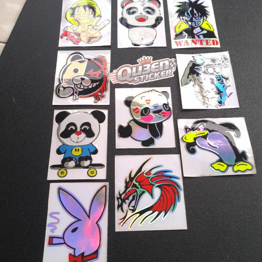 

Sticker One Piece Panda Play Boy Panda Naga Pinguin Cutting