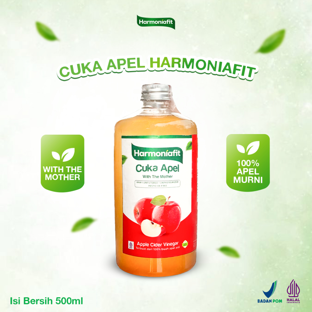 Cuka Apel Original Sari Buah Apel Untuk Diet Cuka Buah Apel Asli Harmoniafit Cuka Apel Premium