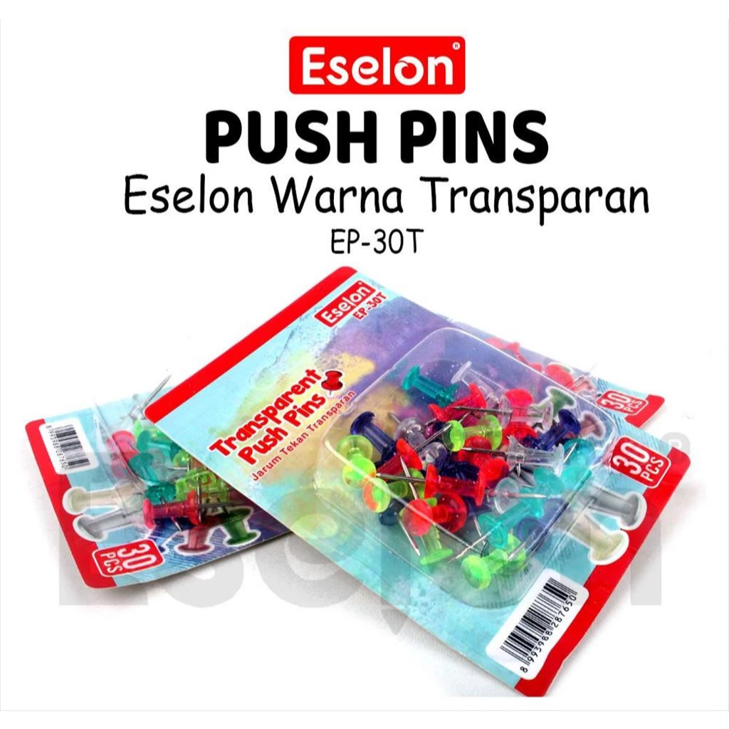 

Push Pin Transparant 1 Pack Kecil || PAKU DOKUMEN PAPAN