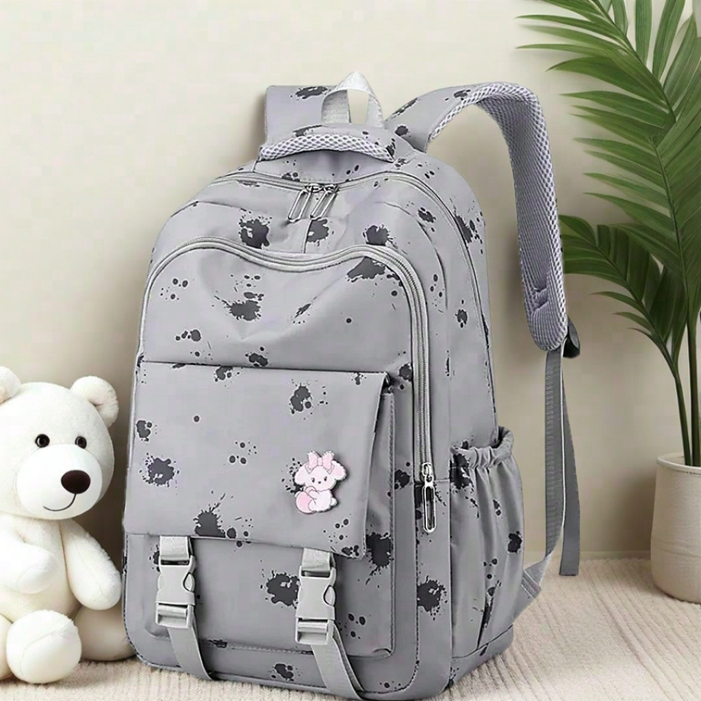 OLIV Tas Ransel Sekolah Anak Perempuan Polkadot Korean Style Tas Sekolah Sd Smp