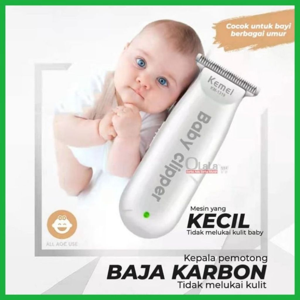 Alat Mesin Cukur Rambut Bayi | Mesin Cukur Baby Kemei KM-1319