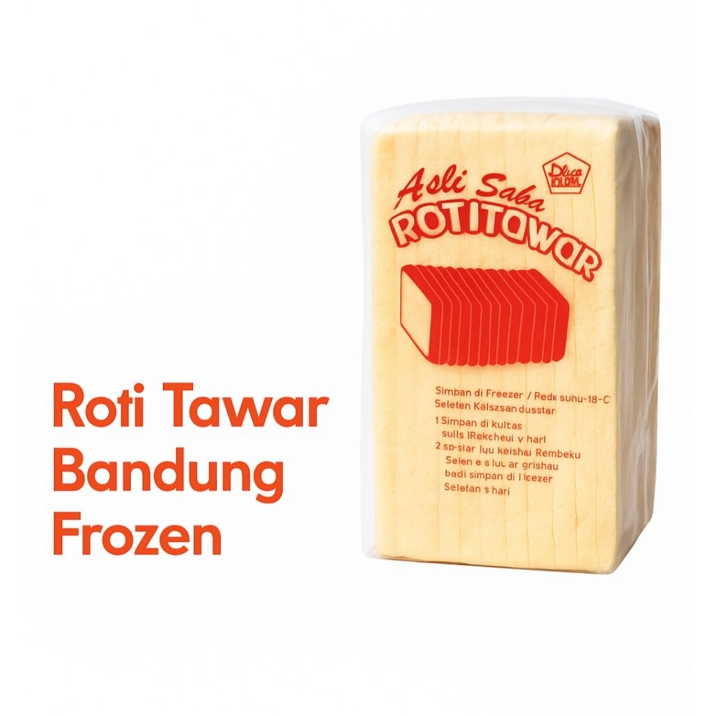 

Roti Tawar Bandung Frozen Lembut | Halal Tahan Lama Siap Saji