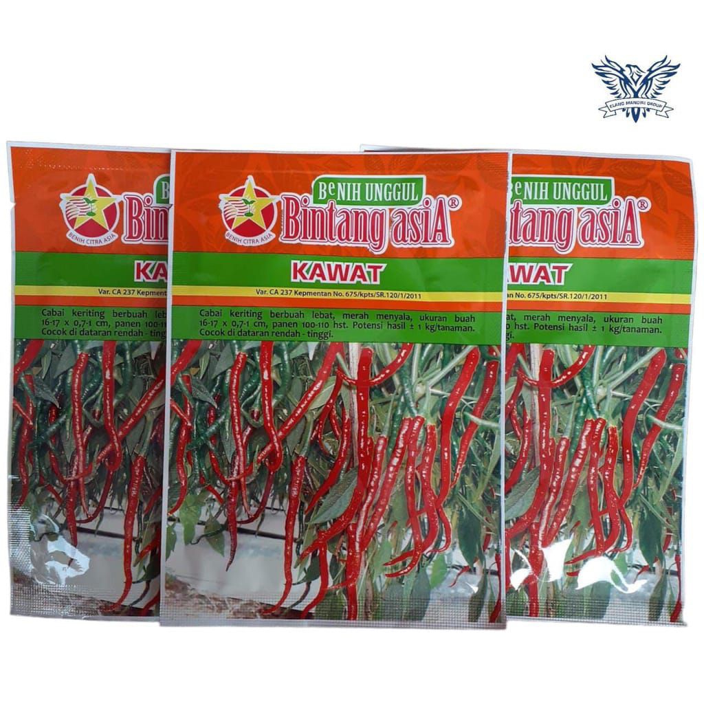 Kawat 10gr Benih Cabai Keriting Bintang Asia Red Kriss TM 999 Ferosa