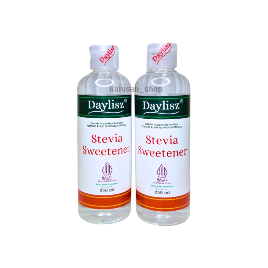 

Daylisz Stevia Sweetener Cair 250 ml - Pemanis Alami Nol Kalori, Aman untuk Diabetes & Diet Keto