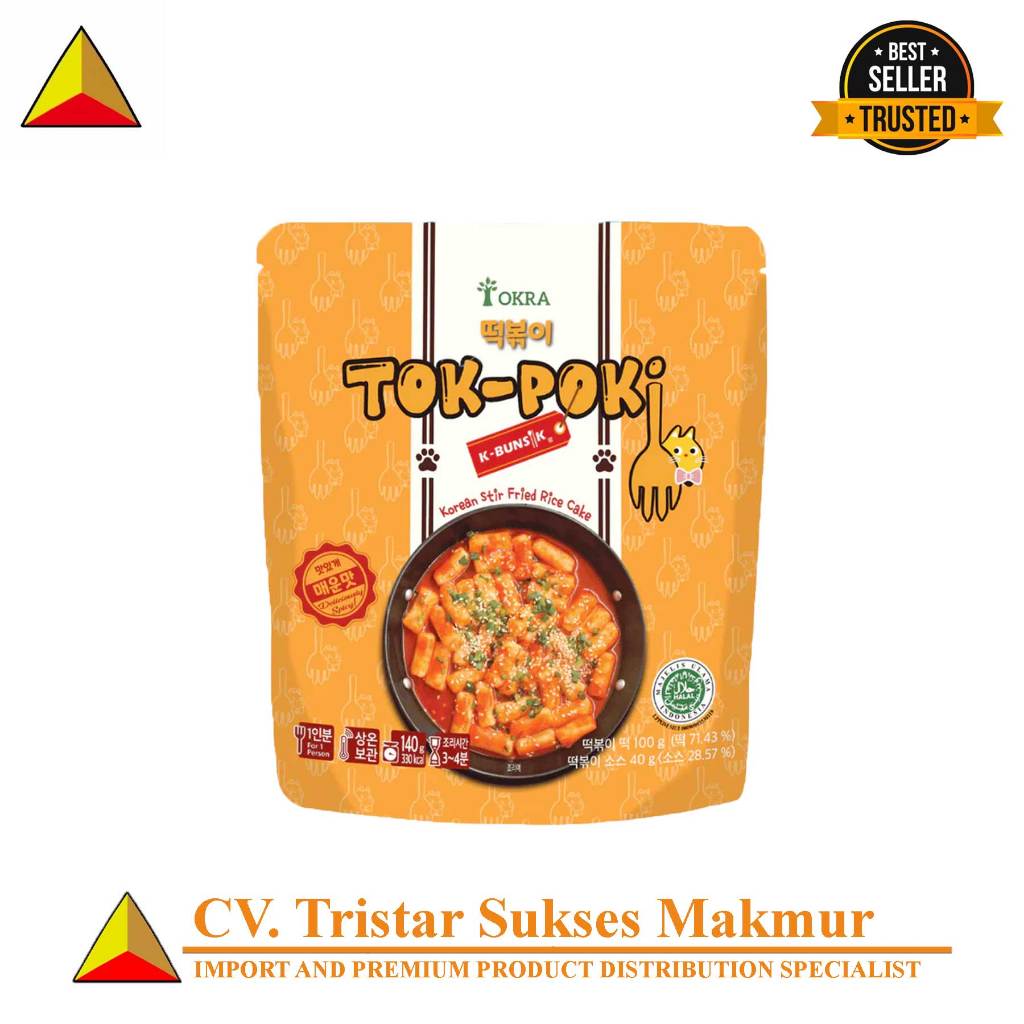 

K-BUNSIK Tokpoki / Tteokbokki Original Halal – Korean Street Food Pedas Manis