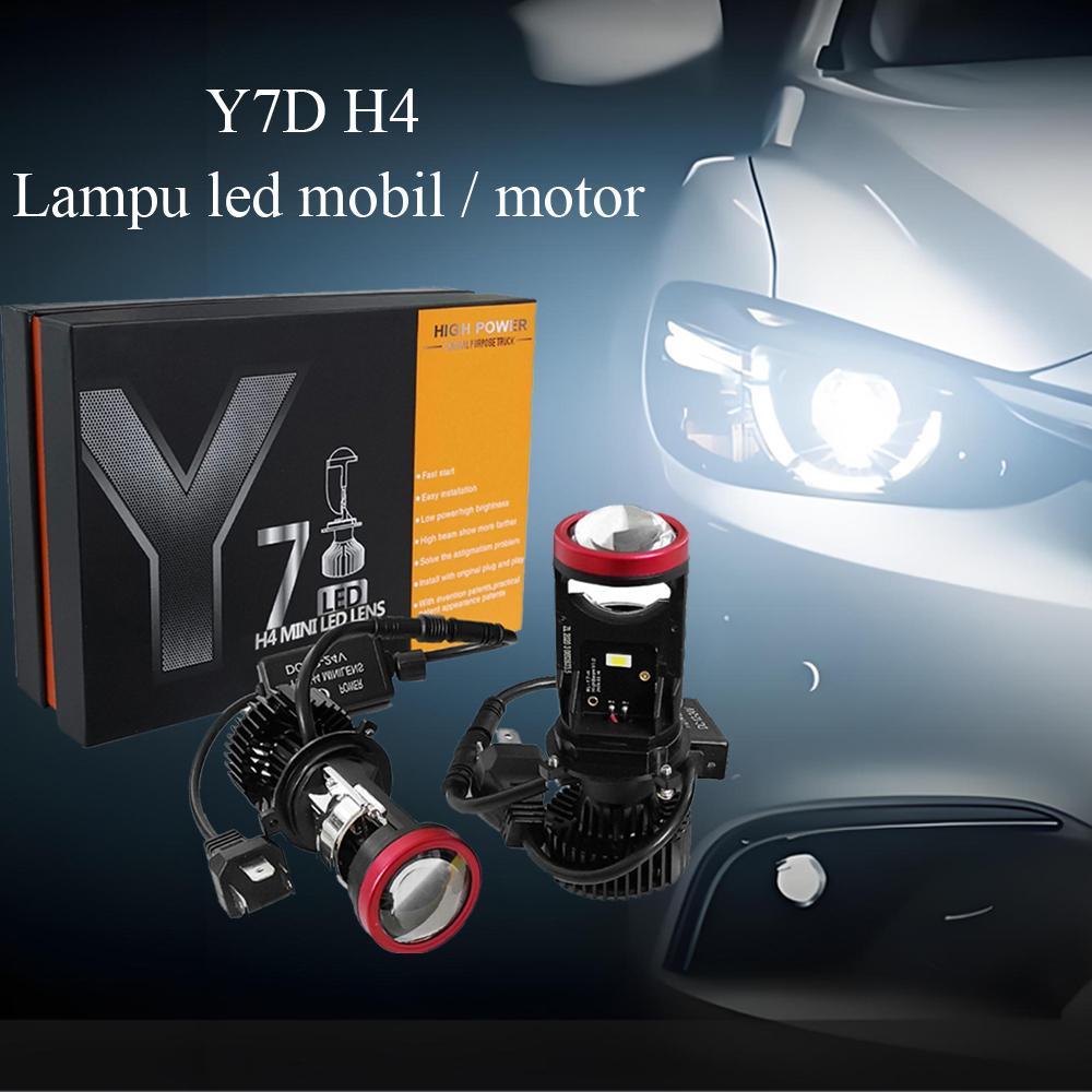 Lampu led mobil 50W Lampu led motor paling terang 6000K lampu mobil led h4 super terang Y7D mini pro