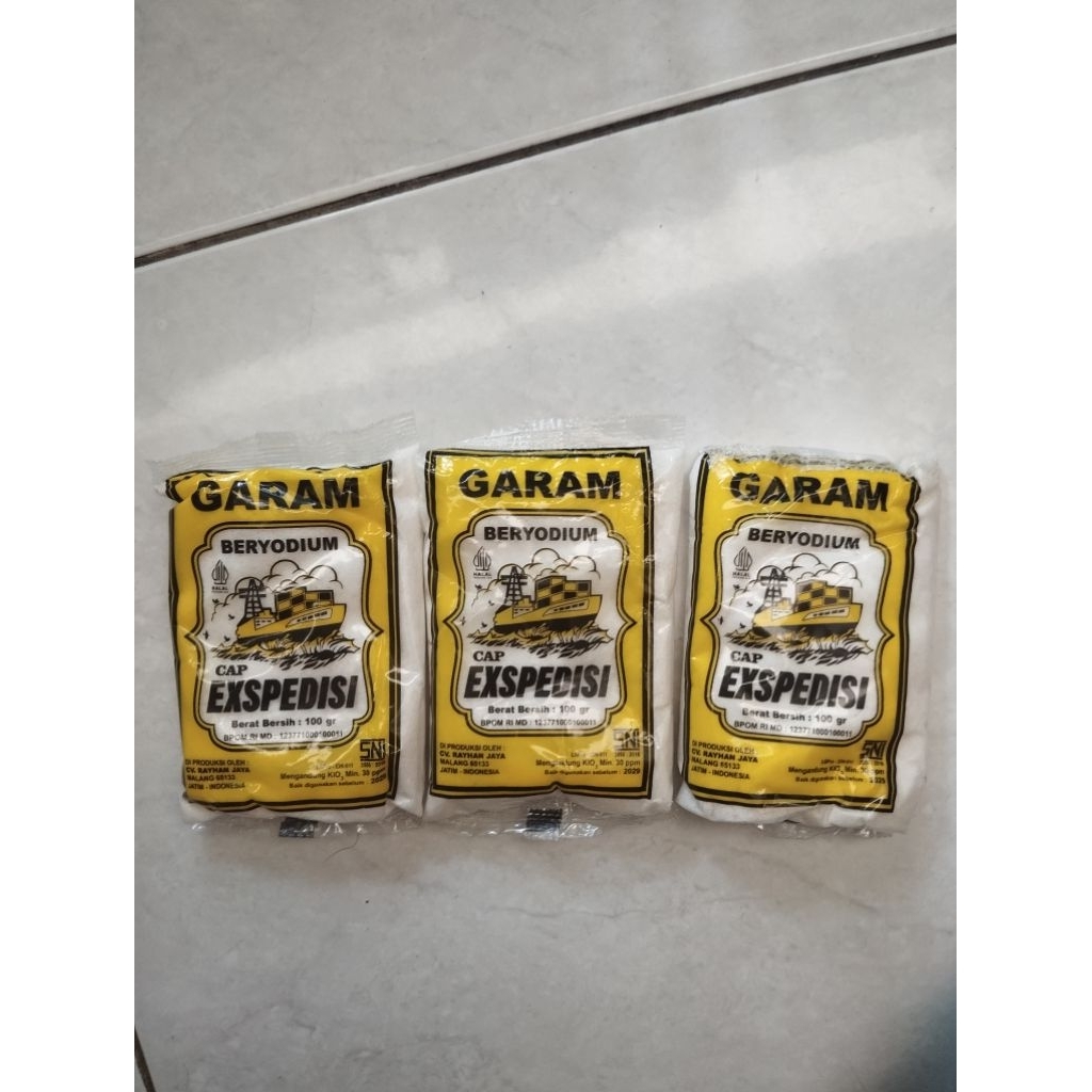 

Garam halus Cap exspedisi 100gram