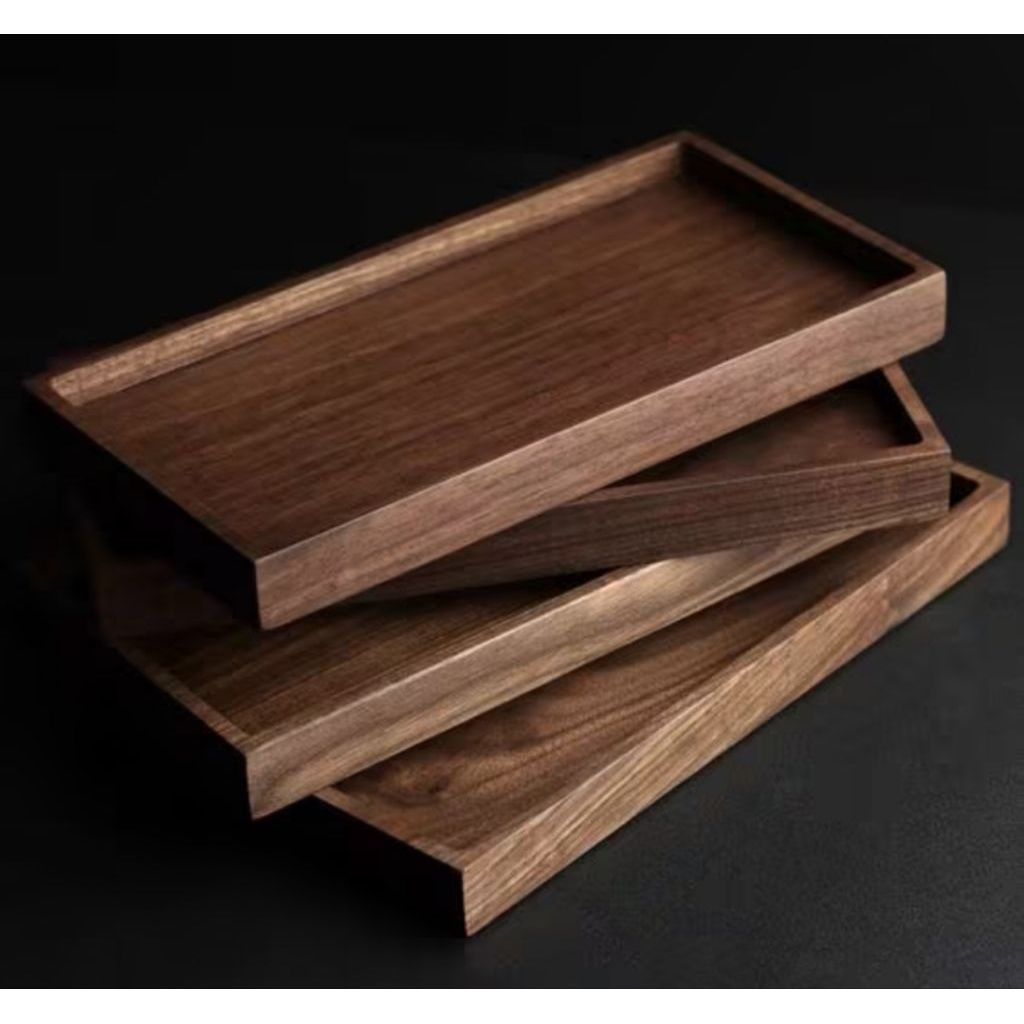 nampan persegi panjang / nampan asli kayu / nampan kayu jati