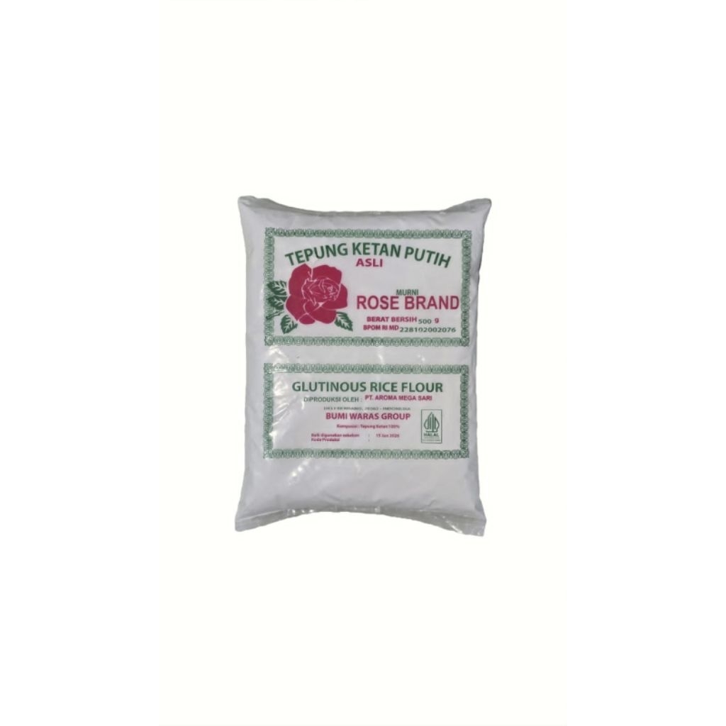 

Tepung Ketan Putih Cap Rose Brand isi 500g