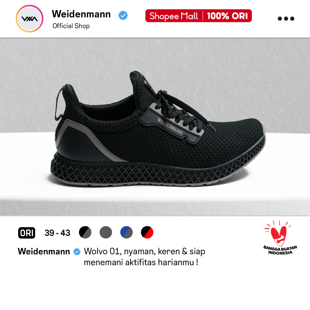Weidenmann Wolvo 01 Sepatu Sneakers Upper Flyknit
