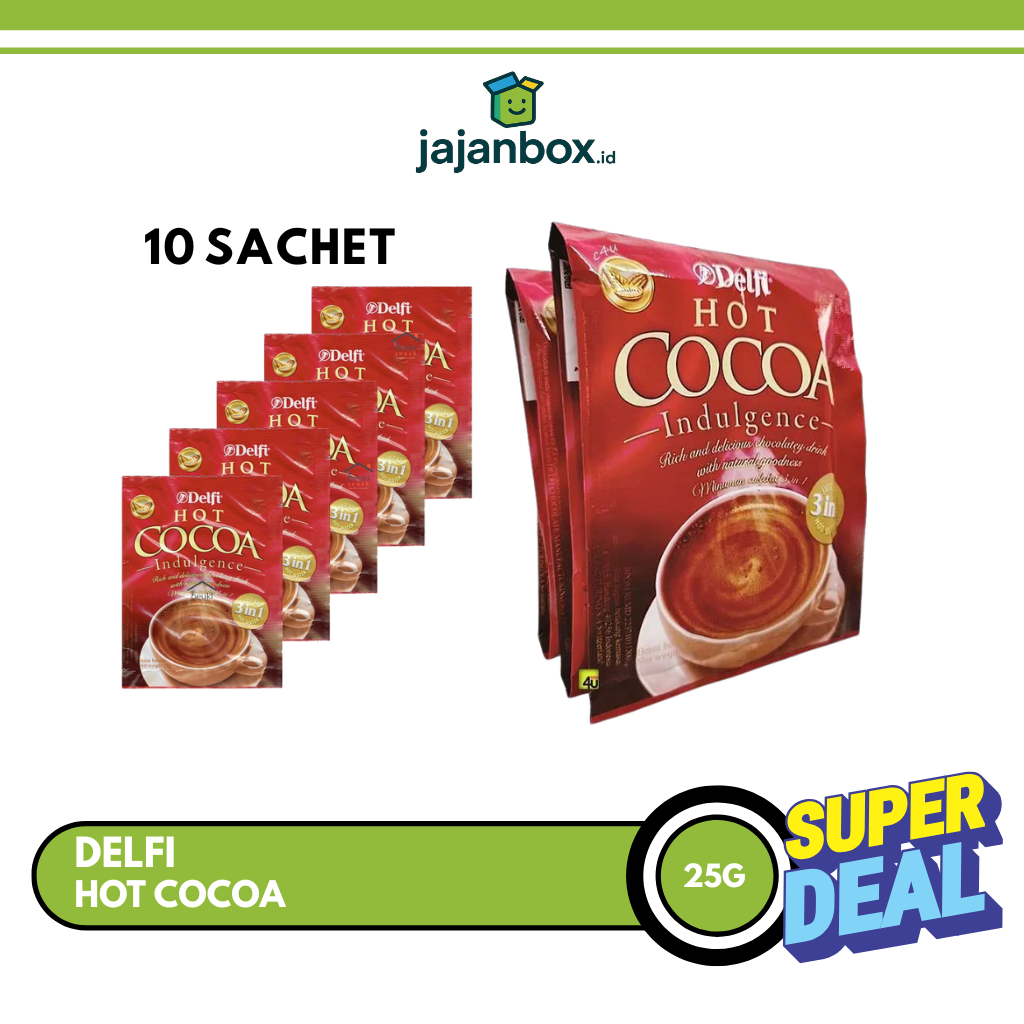 

DELFI Hot Cocoa 25gr - Isi 10 Sachet