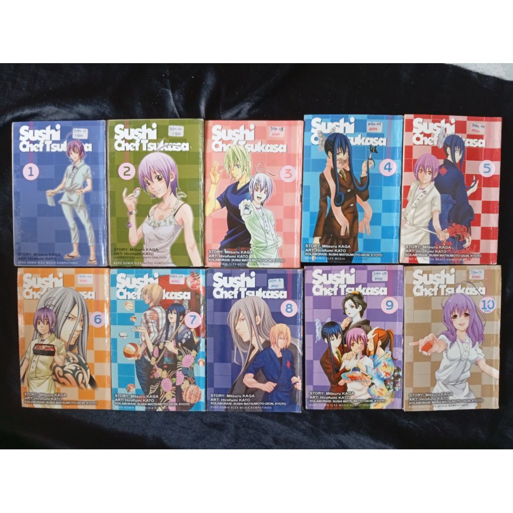 manga komik sushi chef tsukasa mitsuru kaga hirofumi kato