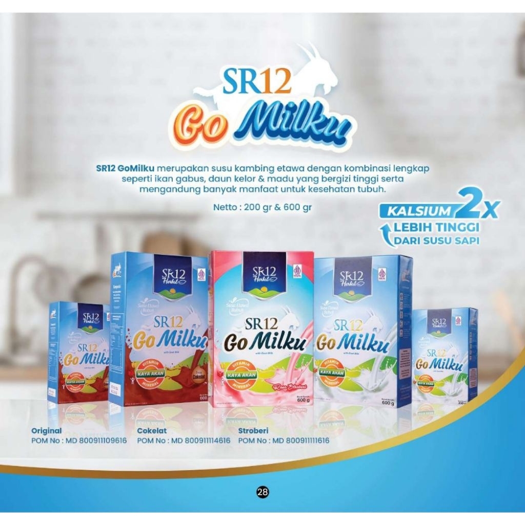 

sr12 gomilku susu kambing etawa kemasan sachet,200 dan 600ml