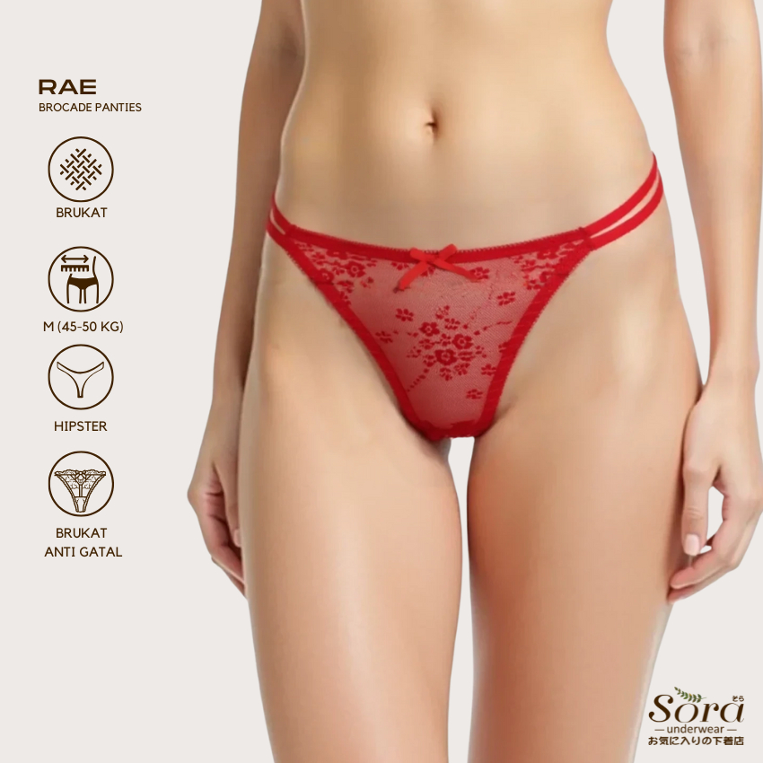 Celana dalam cd pakaian dalam underwear wanita perempuan dewasa  sexy seksi transparan brukat 9432