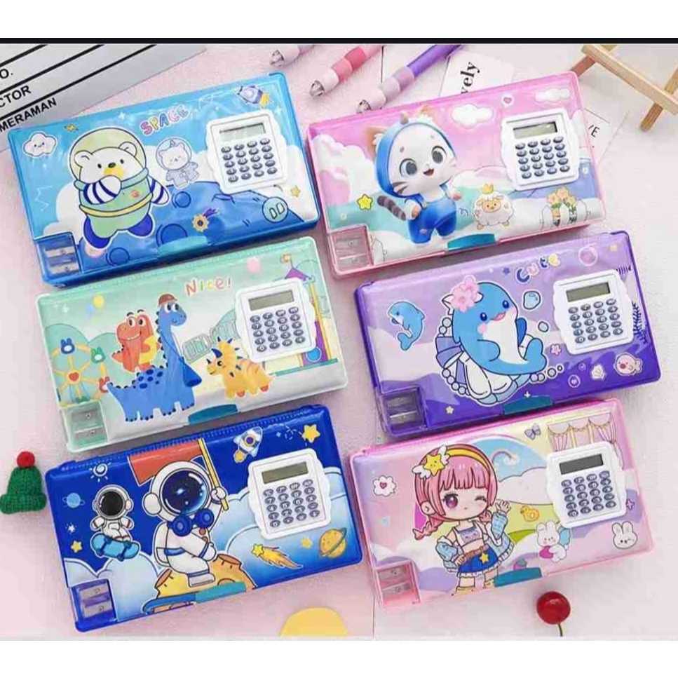 

kotak pensil dengan kalkulator dengan pilihan gambar