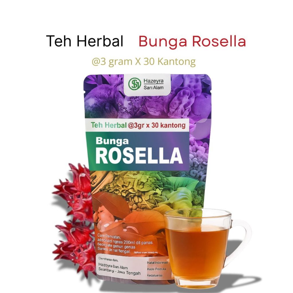 

teh herbal bunga rosella isi 30pcs