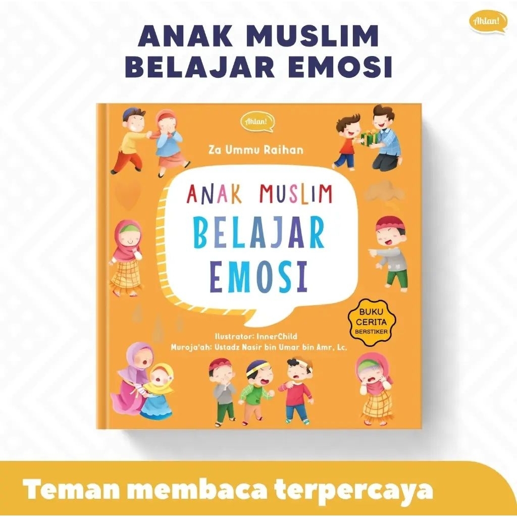 Buku Anak Muslim Belajar Emosi Ahlan Hardcover