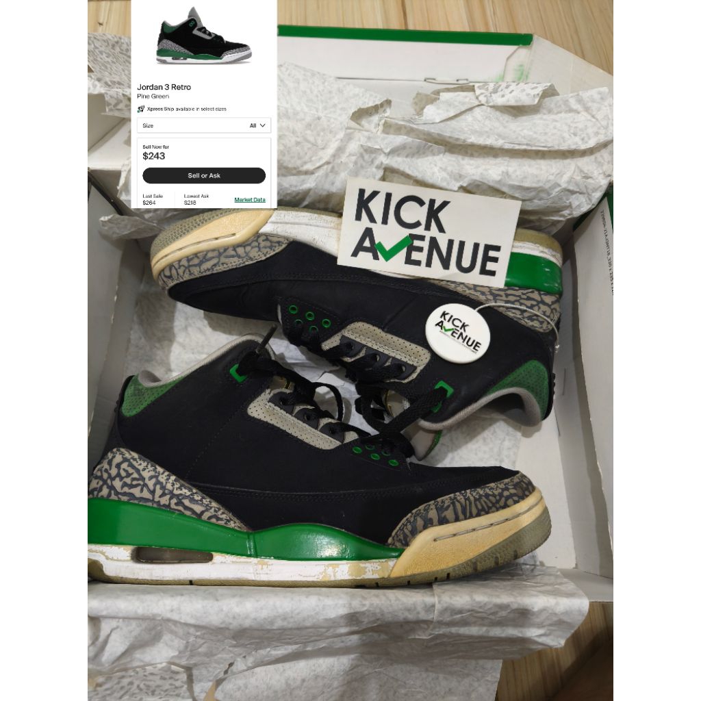 Jordan 3 Pine Green