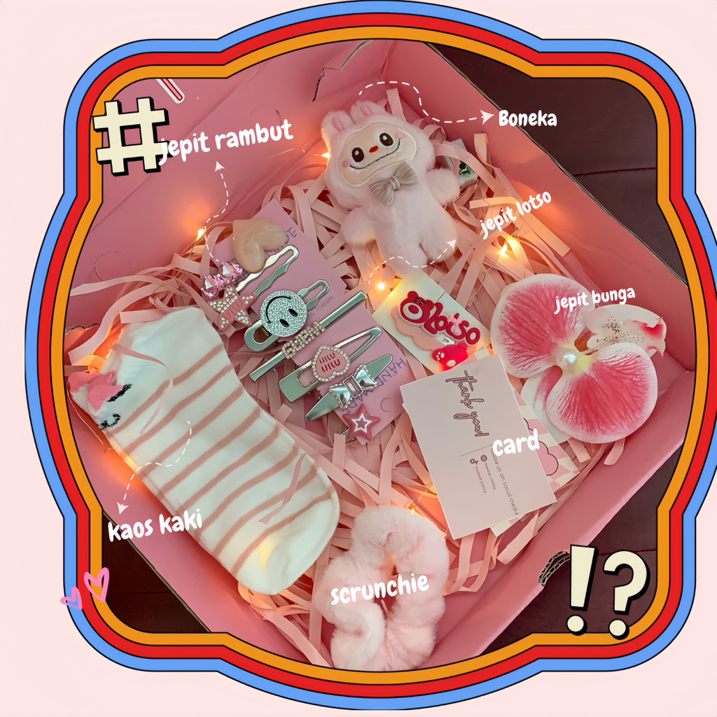 

Gift box kado cewek/ kado teman/ kado pacar/ gift aesthetic