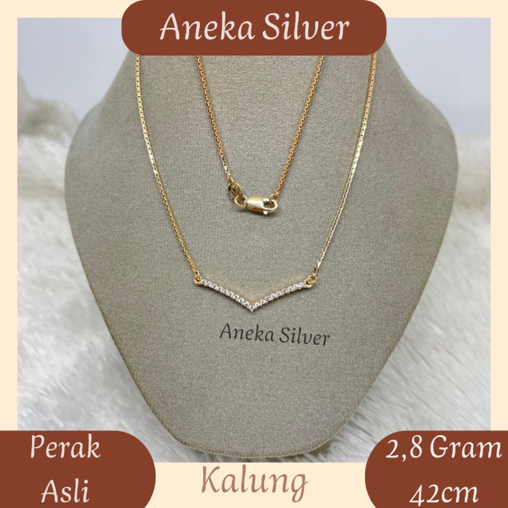 Kalung Koye Aurel Gold, Perak 925