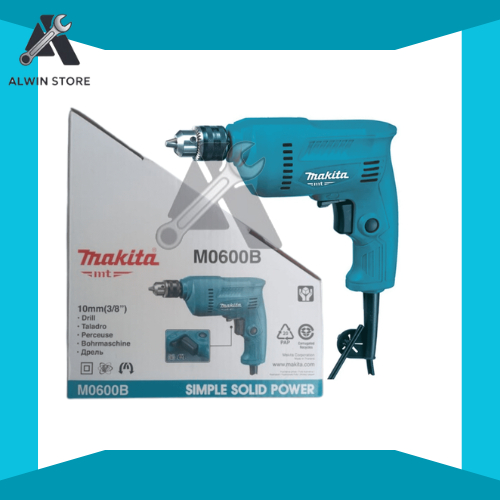 Makita Mesin Bor M0600B / Mesin Bor Makita M0600B 10mm/ Mesin Bor Makita Listrik/Mesin Bor Kayu & Be