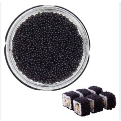 

Tobiko Caviar Black - 500 Gram Tobiko Mentai