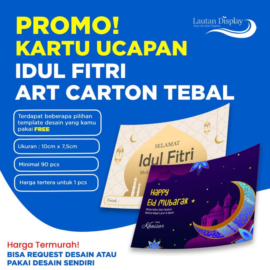 

Cetak Stiker Label / Kartuu Ucapan Hampers Parcel Hari Raya Idul Fitri / Idul Adha Aesthetic Custom