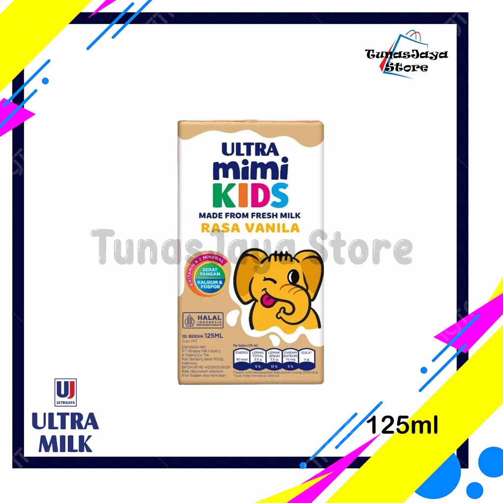 

Ultra Mimi Vanilla Susu UHT 125ml 1 Karton (40 Pcs)