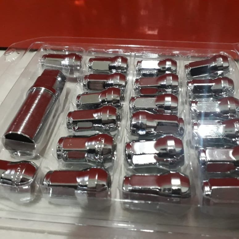 Baut roda mur roda HSR heptagon bahan besi