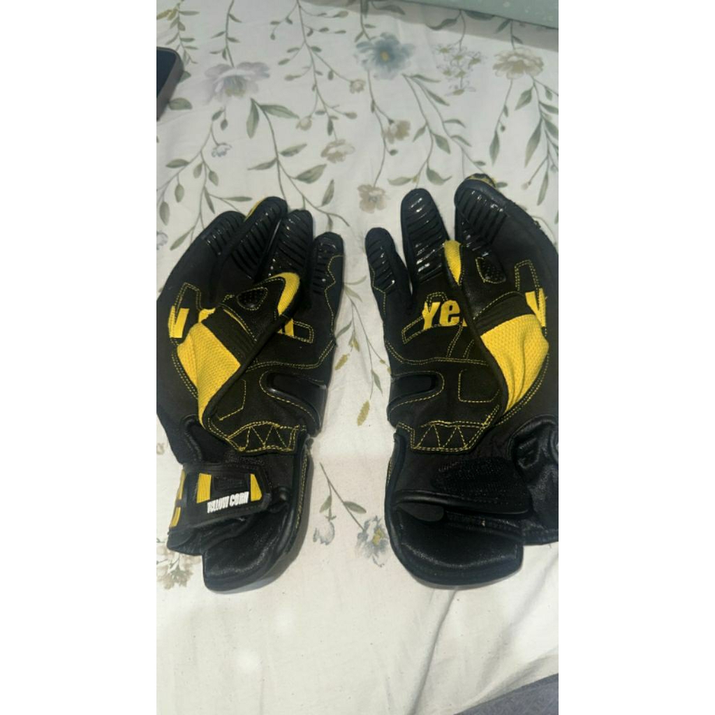 Gloves motor Yellow Corn YG-334 BlackYellow