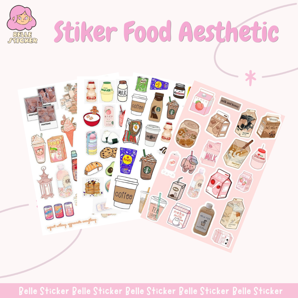 

Sticker Aesthetic Food Series Sticker Laptop Sticker Tumblr Sticker Lucu Sticker Diary (Bisa COD)